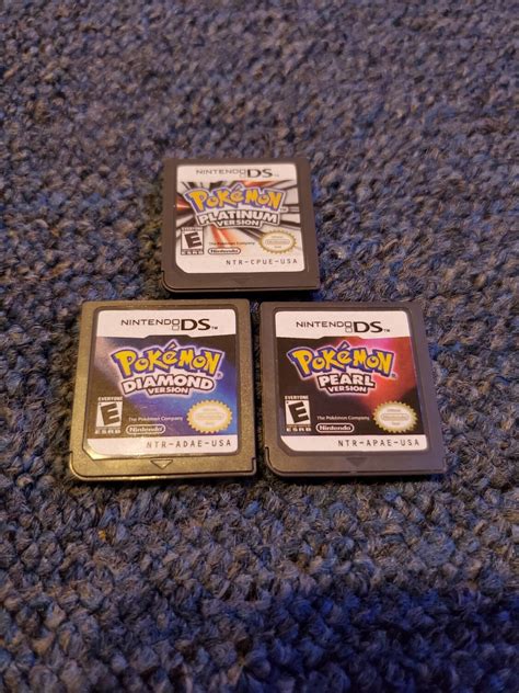 Pokemon Diamond Pearl And Platinum For Nintendo Ds