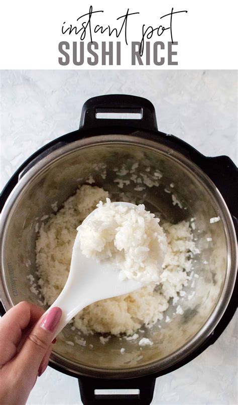 Instant Pot Sushi Rice Carmy Easy Healthy Ish Recipes