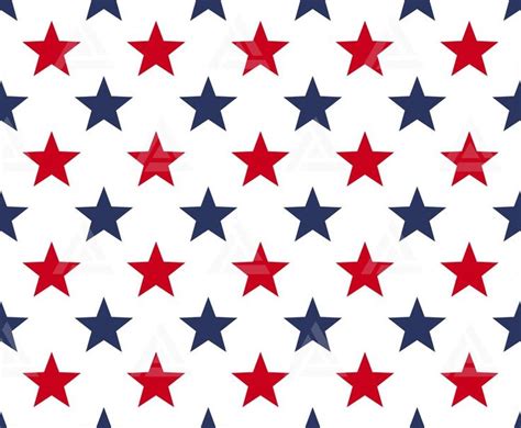 Seamless Red Blue Star Pattern Svg American Flag Stars Svg Etsy