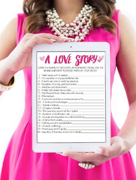 This Mixed Up Love Story Bridal Shower Game Idea Looks Like So Much Fun