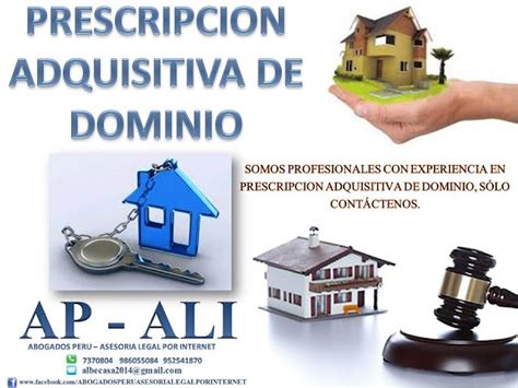 Abogados Peru Asesoria Legal Por Internet PrescripciÓn Adquisitiva