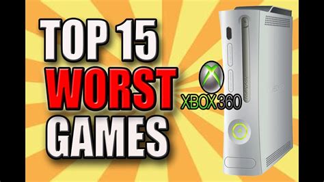 Top 15 Worst Xbox 360 Games Of All Time Youtube