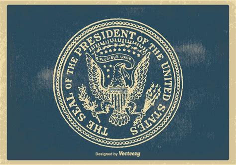 Vintage Presidential Seal Illustration Download Free Vector Art