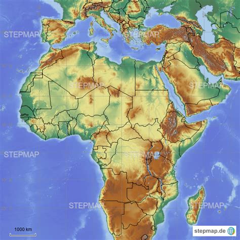 Stepmap Afrikaorient Landkarte Für Deutschland
