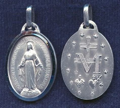 Sisters Of Carmel French Miraculous Medal Sterling Silver