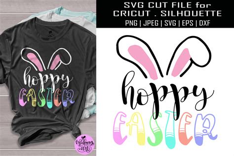 Hoppy Easter Svg Easter Shirt Svg By Midmagart Thehungryjpeg