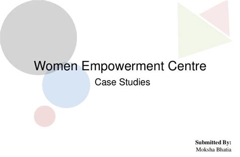 Case Studies Of Women Empowerment Center