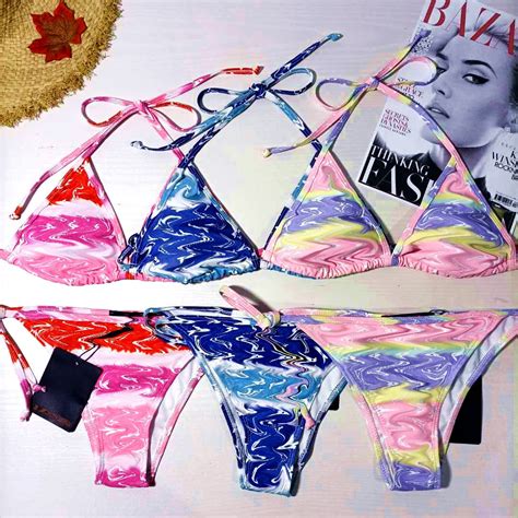 Sexy Women Print Tie Dye Bikini Two Piece Set Aliexpress