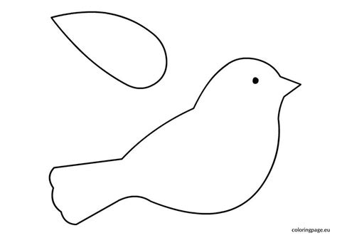 The Outline Of A Bird On A White Background