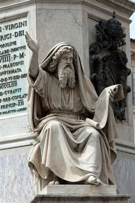 Prophet Ezechiel Statue In Rome Stock Photo Image Of Sightseeing