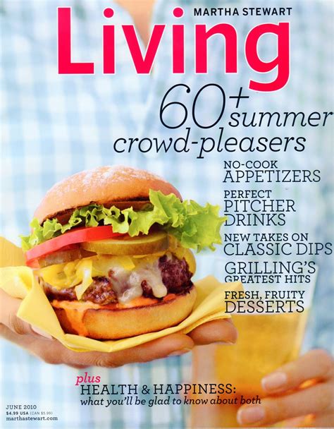 Both the magazine and the television program focus on the domestic arts. FREE Subscription to Martha Stewart Living Magazine