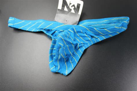 N2n Bodywear Men Blue Joes Stripe G String Thong Underwear Size S Ebay