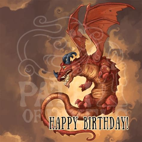 Dragon Birthday Card Printable