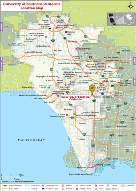 Universities In Southern California Map Map Vector