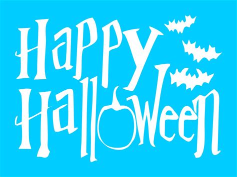 Happy Halloween Stencil Superior Stencils