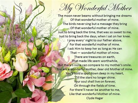 A mom is one of life's best gifts, someone to treasure all life through, she's caring and loving, thoughtful and true, someone who is always a special part of your life, someone who holds a prime place in your heart, she's a mentor, a confident and also a friend. Funeral Poem For Mother | Funeral Poems For Mother ...