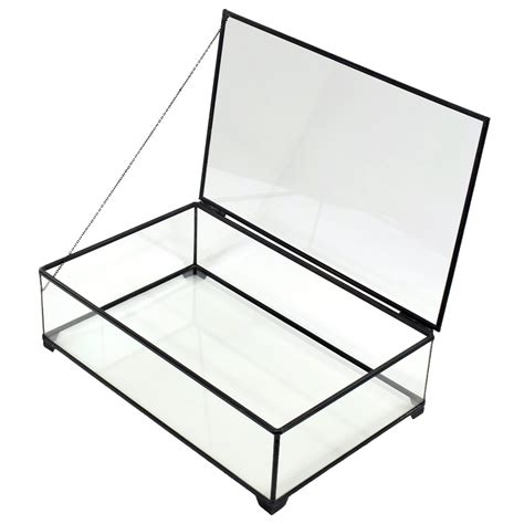 Display Box Large Clear Glass Case Keepsake J Devlin Box 748