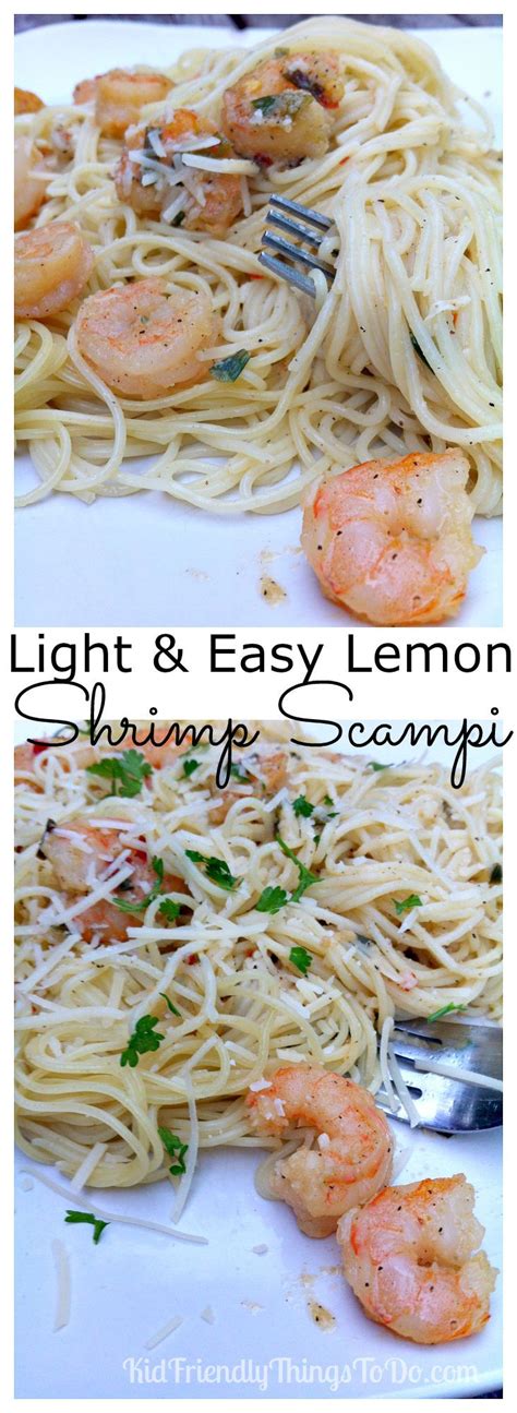 This easy shrimp recipe is ready super fast, and the recipe's flavor combination is incredibly fresh and flavorful. Easy Lemon Shrimp Scampi Recipe