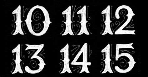 Some Chapter Numbers Type Lust Pinterest Fonts Typography And