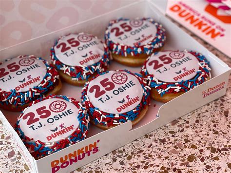 Local Dunkin Donuts Celebrating Tj Oshies 250th Career Goal With Free