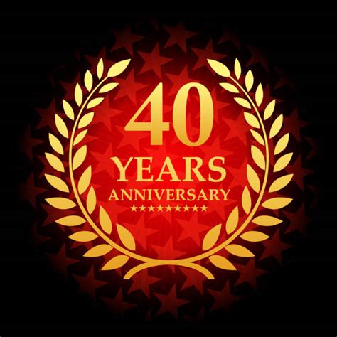 Best 40th Anniversary Illustrations Royalty Free Vector Graphics