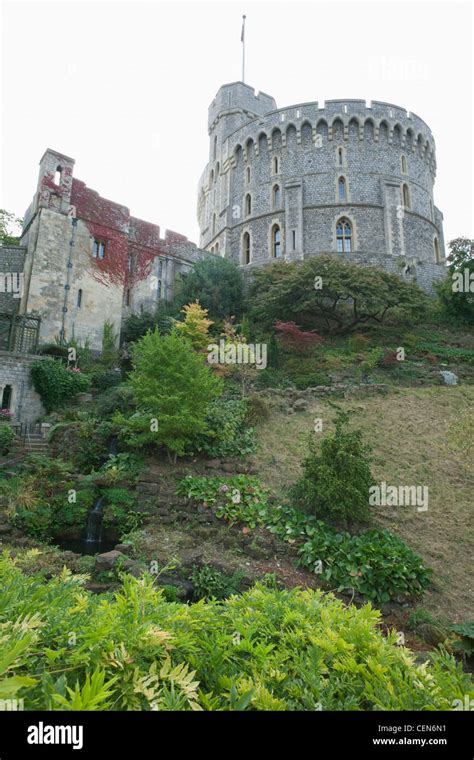 England Berkshire Windsor Windsor Castle The Round Tower Stock