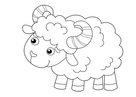 Een knuffel in de vorm van een lammetje. Kleurplaat Juffrouw Jarig