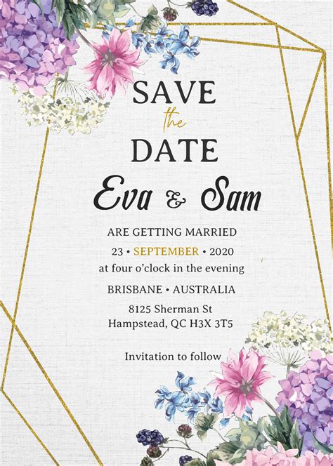 Save The Date Invitation Templates Editable With Ms Word Drevio