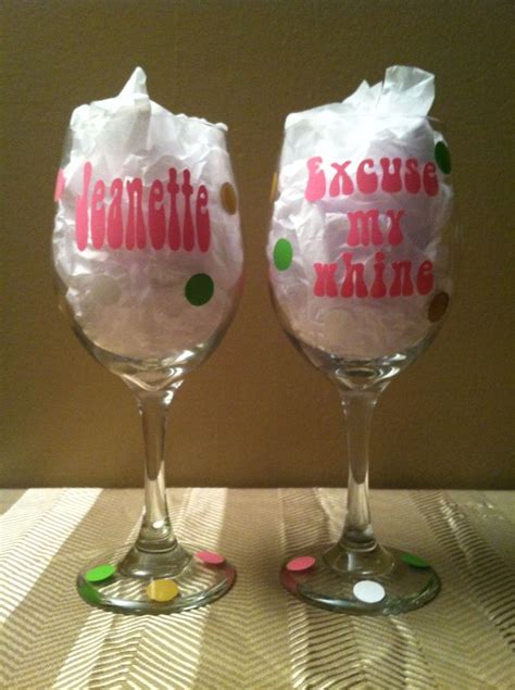 These are really cute a different shower thank you gifts. Wine Glasses: Baby Shower Hostess Gifts | Baby shower ...