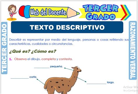 Ejemplo De Texto Descriptivo De Un Animal Ejemplo Interesante Site
