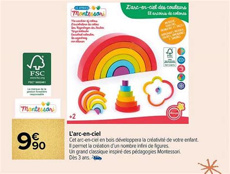Promo Larc En Ciel Montessori Chez Carrefour Market Icataloguefr