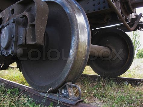 Wheel loaders suppliers from usa (wholesale). The image of a train wheel and a brake ... | Stock Photo ...