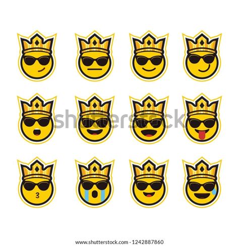 King Emoji Icon Stock Vector Royalty Free 1242887860 Shutterstock
