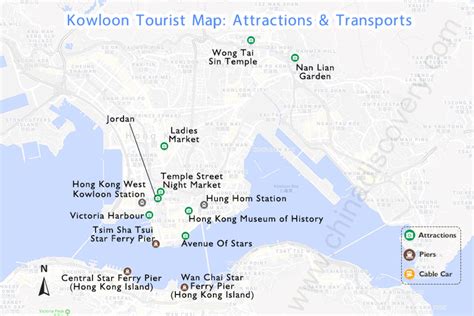 Hong Kong Attractions Map Hong Kong Tourist Map Free Printable