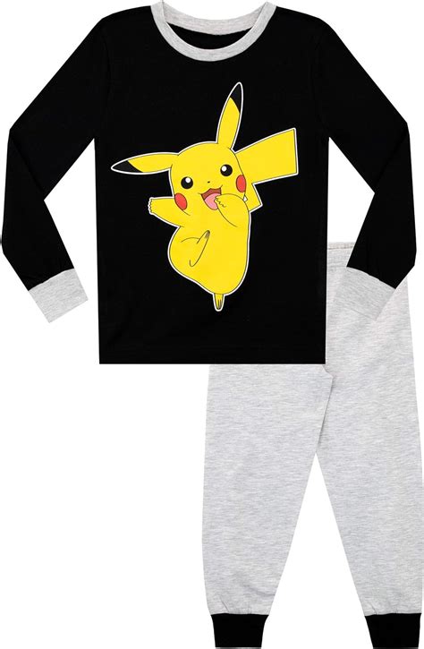 Pokemon Boys Pikachu Pajamas Amazonca Clothing And Accessories