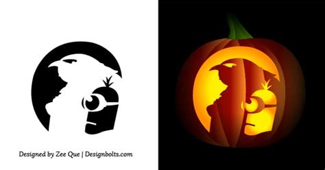 Pumpkin Stencils — Free Easy Halloween Pop Culture Stencils Minion