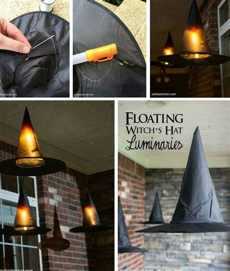 Diy Floating Witch Hat Luminaries Polka Dot Chair Halloween Witch