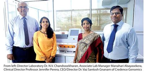 Milestone Achievement In Biotech Sri Lankas Credence Genomics Creates