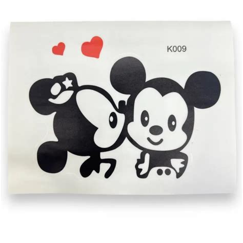 Disney Wall Art Baby Mickey And Minnie Mouse 5 Decalsstickers Black W