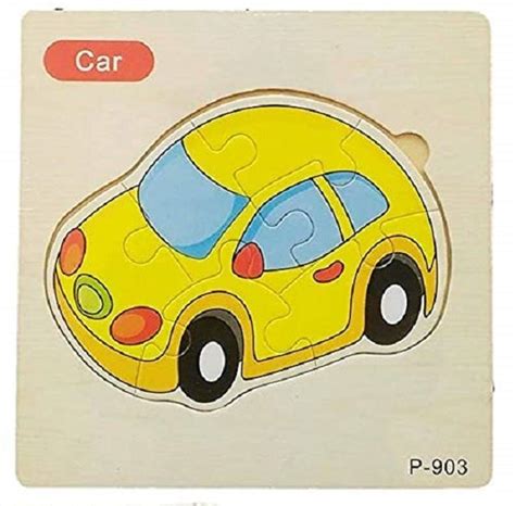 Assorted Wooden Jigsaw Puzzle Vehicles Packet Packaging Rs 42 Piece