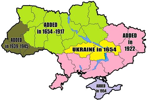 Modern Ukrainian History Simplified Into A Single Map Ukraine