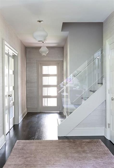Explore cool home stairs interior designs from simplistic to grand. Acrylic staircase railing | Staircase railings, Wood tile ...
