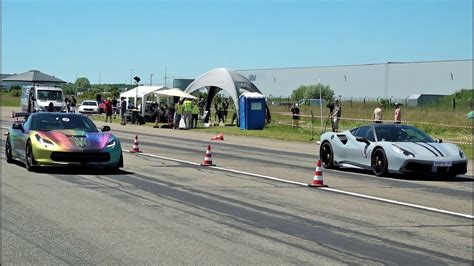 This opens in a new window. Ferrari 488 GTB vs Chevrolet Corvette C7 vs Porsche 991 - YouTube