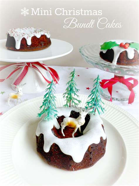 The best front porch decorating ideas for every month of the year. Mini Christmas Bundt Cakes (gluten-free, food, decorating ...