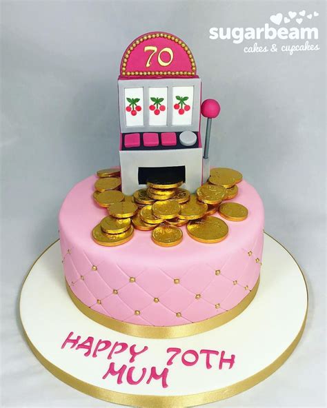 Fun 70th Birthday Cake For A Great Mum Fruitmachine Fruitmachinecake