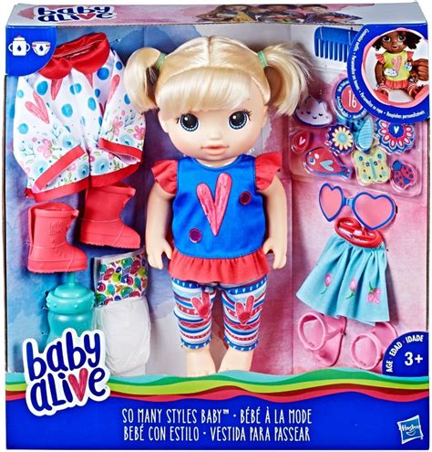 Baby Alive So Many Styles Baby Blonde Straight Hair Doll Baby Alive