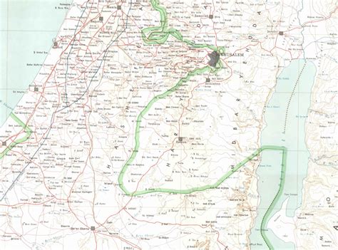 Buy Original Israel 1967 Border, Wall Map | Israel-Catalog.com