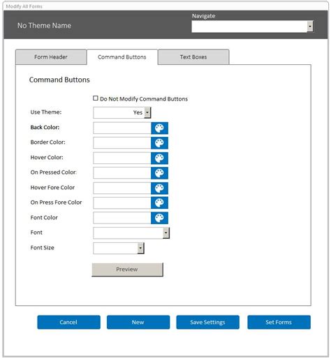 Microsoft Access Modify Forms Database Template