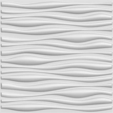 Interior 3d Wall Wave Paneling Primitive White Set Of 12