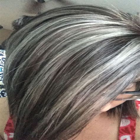 There's no brown henna, but you can dye your hair (even white hair!) brown (light, medium or dark) without any hints of red by using a specific herbal too bad these herbs aren't helping in the process of dyeing grey hair brown as they are diluting too much the color. Dark Brown Hair With White Streaks ... | Gray hair ...